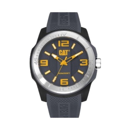 CAT GRIDLOCK LX-151-25-537 Grey Silicone Band 10ATM 47MM Analog Watch